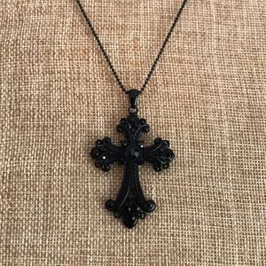 Crystal cross necklace
